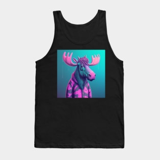 Vapor Wave Moose Tank Top